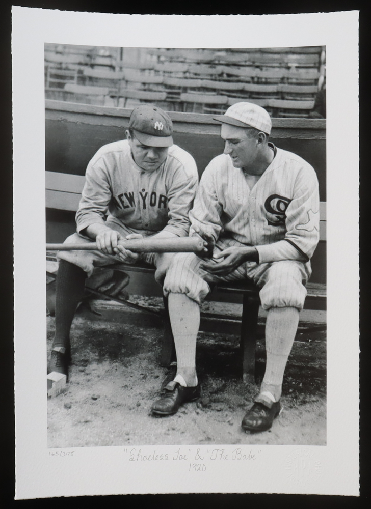 Historical Photo Archive - Joe Jackson & Babe Ruth "Shoeless Joe & The Babe" Limited Edition 10.5x15 Fine Art Giclee on Paper # 160 /375 at PristineAuction.com Historical Photo Archive - Joe Jackson & Babe Ruth "Shoeless Joe & The Babe" Limited Edition 10.5x15 Fine Art Giclee on Paper # 160 /375 at PristineAuction.com