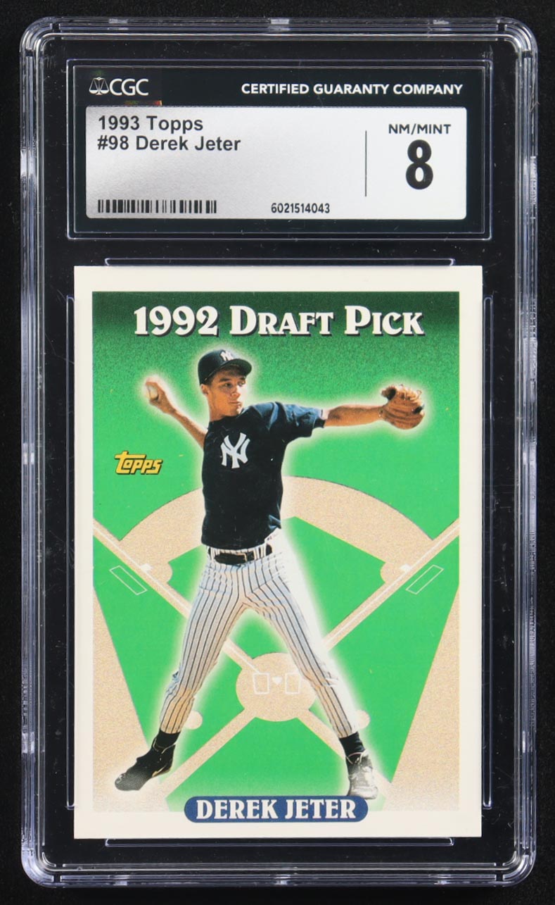 Derek Jeter 1993 Topps #98 RC (CGC 8) at PristineAuction.com Derek Jeter 1993 Topps #98 RC (CGC 8) at PristineAuction.com