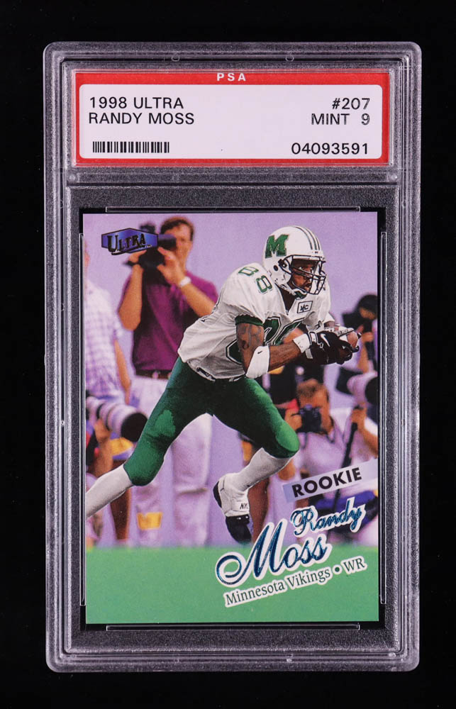 Randy Moss 1998 Ultra #207 RC (PSA 9) at PristineAuction.com Randy Moss 1998 Ultra #207 RC (PSA 9) at PristineAuction.com