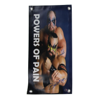Warlord & Barbarian Signed Powers of Pain 11.5x23.5 Photo Banner (Authentic Ink) at PristineAuction.com