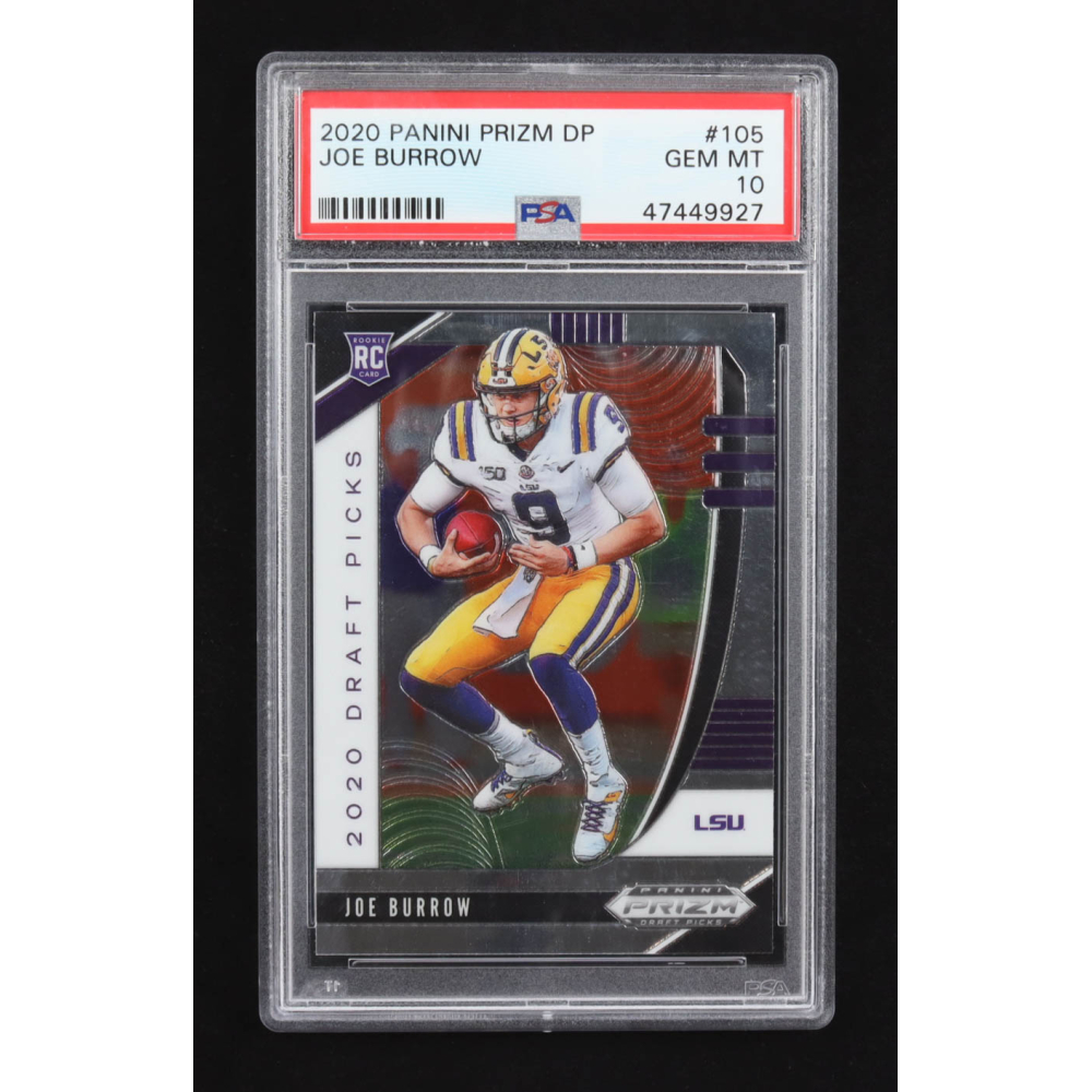 Joe Burrow 2020 Panini Prizm Draft Picks #105 RC (PSA 10) at PristineAuction.com