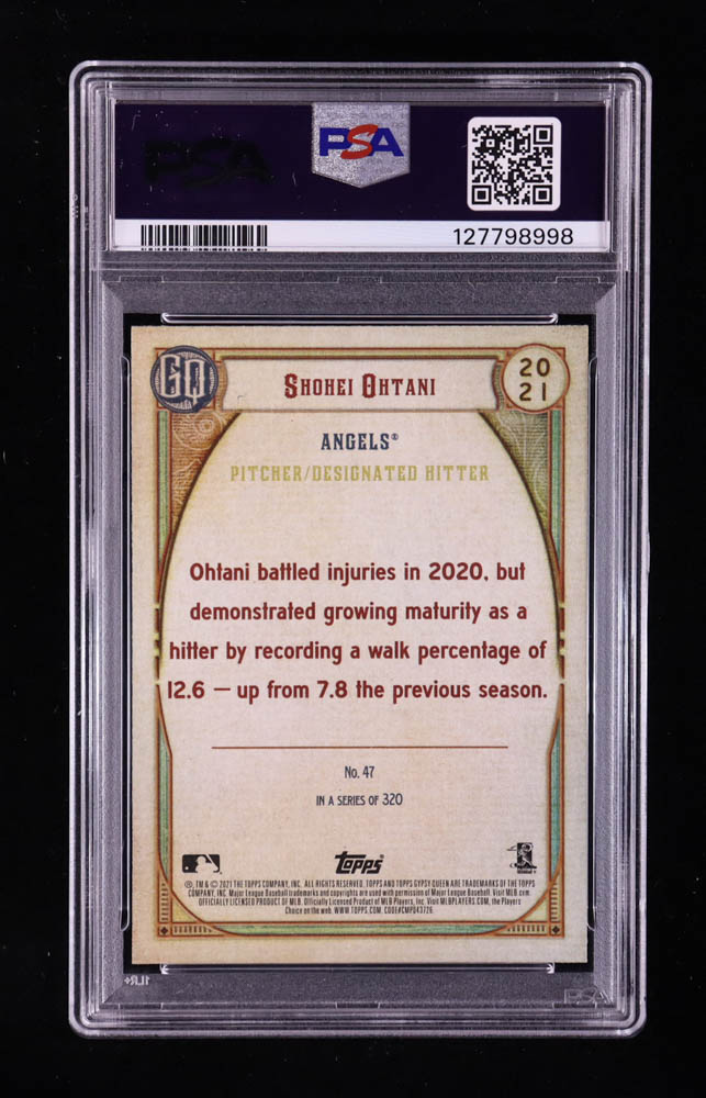 Shohei Ohtani 2021 Topps Gypsy Queen #47 (PSA 10) at PristineAuction.com Shohei Ohtani 2021 Topps Gypsy Queen #47 (PSA 10) at PristineAuction.com