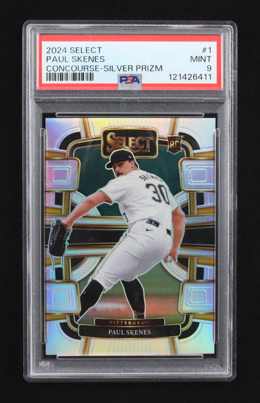 Paul Skenes 2024 Select Prizms Silver #1 RC (PSA 10) at PristineAuction.com Paul Skenes 2024 Select Prizms Silver #1 RC (PSA 10) at PristineAuction.com