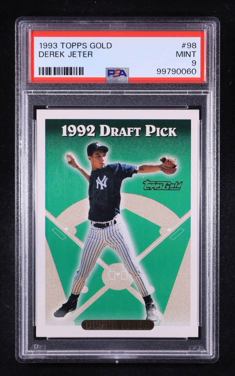 Derek Jeter 1993 Topps Gold #98 RC (PSA 9) at PristineAuction.com Derek Jeter 1993 Topps Gold #98 RC (PSA 9) at PristineAuction.com