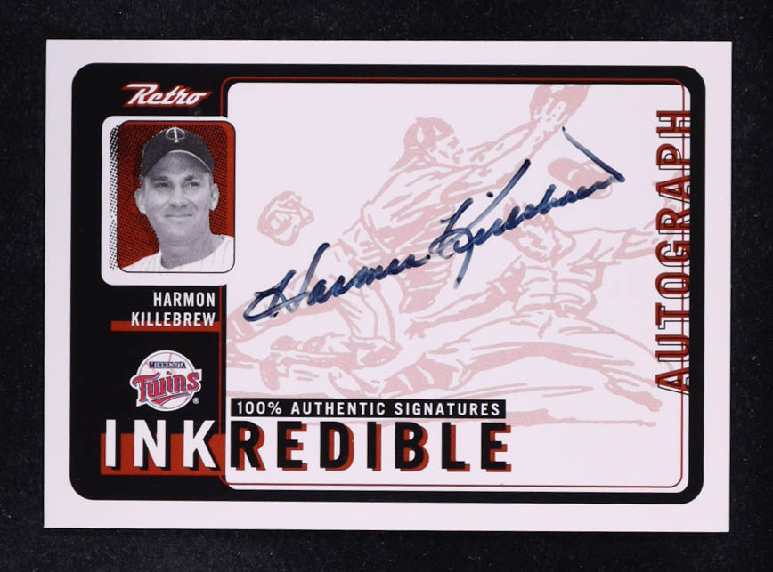 Harmon Killebrew 1999 Upper Deck Retro Inkredible #HK at PristineAuction.com Harmon Killebrew 1999 Upper Deck Retro Inkredible #HK at PristineAuction.com