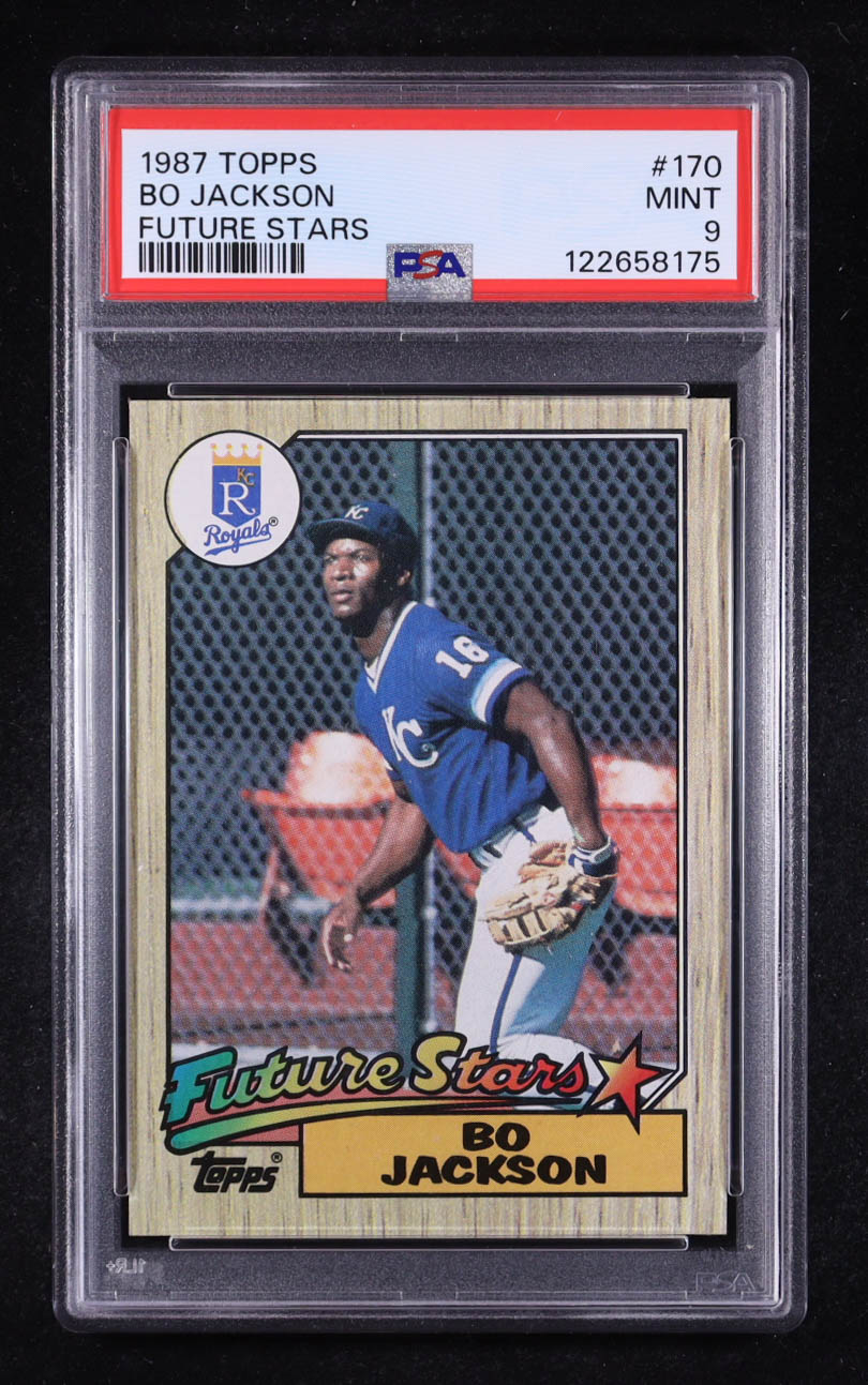Bo Jackson 1987 Topps #170 RC (PSA 9) at PristineAuction.com Bo Jackson 1987 Topps #170 RC (PSA 9) at PristineAuction.com
