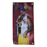 The Godfather Signed WWE 11.5x23.5 Photo Banner (Authentic Ink) at PristineAuction.com