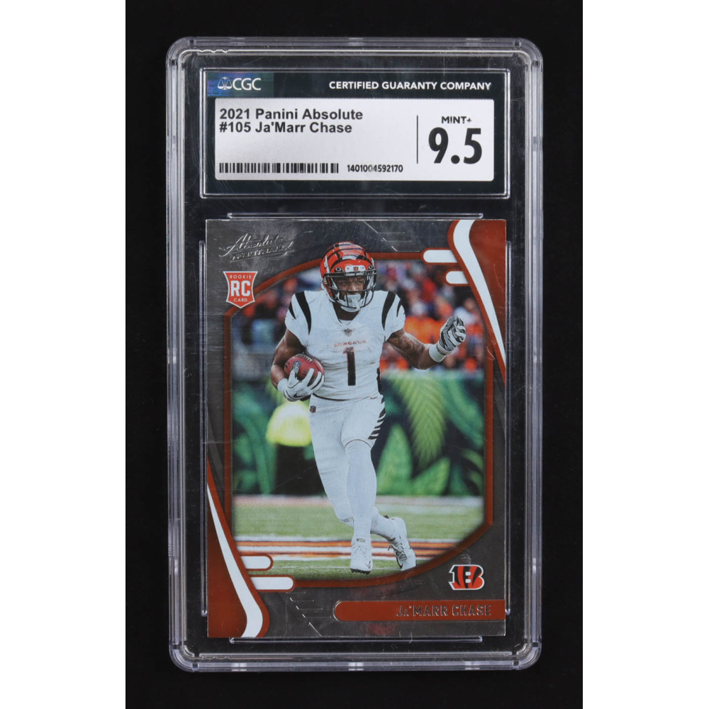 Ja'Marr Chase 2021 Absolute #105 RC (CGC 9.5) at PristineAuction.com