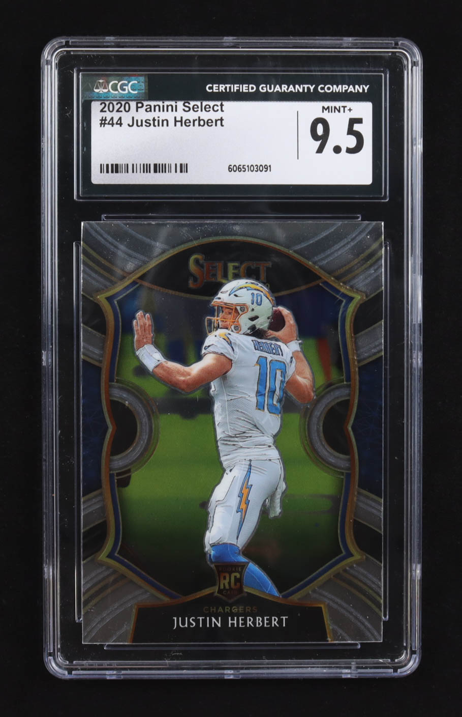 Justin Herbert 2020 Select #44 RC (CGC 9.5) at PristineAuction.com Justin Herbert 2020 Select #44 RC (CGC 9.5) at PristineAuction.com