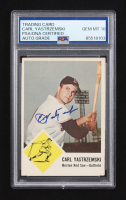 Carl Yastrzemski Signed 1963 Fleer #8 (PSA | Autograph Graded PSA 10) at PristineAuction.com