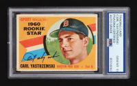 Carl Yastrzemski Signed 1960 Topps #148 (PSA | Autograph Graded PSA 10) at PristineAuction.com