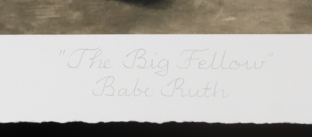 Historical Photo Archive - Babe Ruth "The Big Fellow" Limited Edition 16.5x22 Fine Art Giclee on Paper # 86 /375 at PristineAuction.com Historical Photo Archive - Babe Ruth "The Big Fellow" Limited Edition 16.5x22 Fine Art Giclee on Paper # 86 /375 at PristineAuction.com