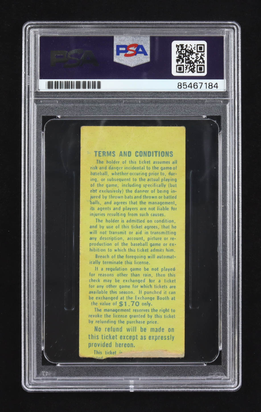 Nolan Ryan Signed 1969 Mets Vs Nationals Shea Stadium Game Ticket (PSA | Autograph Graded PSA 10) at PristineAuction.com Nolan Ryan Signed 1969 Mets Vs Nationals Shea Stadium Game Ticket (PSA | Autograph Graded PSA 10) at PristineAuction.com