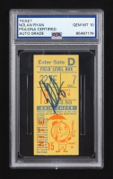 Nolan Ryan Signed 1969 Mets Vs Nationals Shea Stadium Game Ticket (PSA | Autograph Graded PSA 10) at PristineAuction.com
