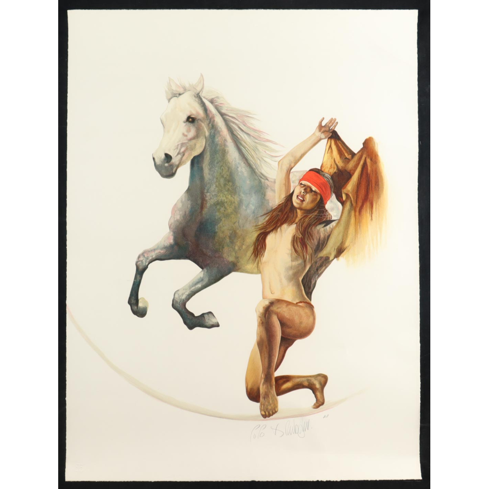 Popo & Ruby Lee Signed "Zen and I" LE AP 24x32 Serigraph (PA) at PristineAuction.com