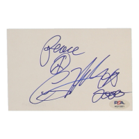 Corey Feldman Signed Cut Inscribed "Peace" with Hand-Drawn Peace Sign (PSA) at PristineAuction.com