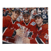 Vinnie Lecavalier, Brad Richards & Martin St. Louis Signed Team Canada 16x20 Photo Inscribed "All The Best!" (Lecavalier & YSMS) at PristineAuction.com