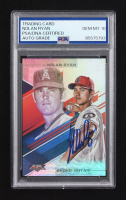 Nolan Ryan Signed 2019 Topps Fire Silver With Shohei Ohtani #LL-15 (PSA | Autograph Graded PSA 10) at PristineAuction.com