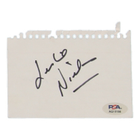 Leslie Nielsen Signed Cut (PSA) at PristineAuction.com