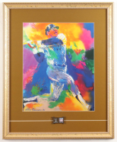 LeRoy Neiman "Reggie Jackson" Custom Framed Art Print Display With Hall Of Fame Emblem at PristineAuction.com