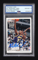 Magic Johnson / Larry Bird Signed 1992 Upper Deck Short Print Retirement #SP1 (PSA | Autograph Graded PSA 10) at PristineAuction.com
