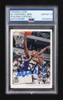 Magic Johnson / Larry Bird Signed 1992 Upper Deck Short Print Retirement #SP1 (PSA | Autograph Graded PSA 10) at PristineAuction.com