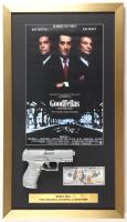 Henry Hill Signed "Goodfellas" Custom Framed $100 Bill Movie Prop Money Display with Poster Print & Replica Prop Pistol (JSA) at PristineAuction.com