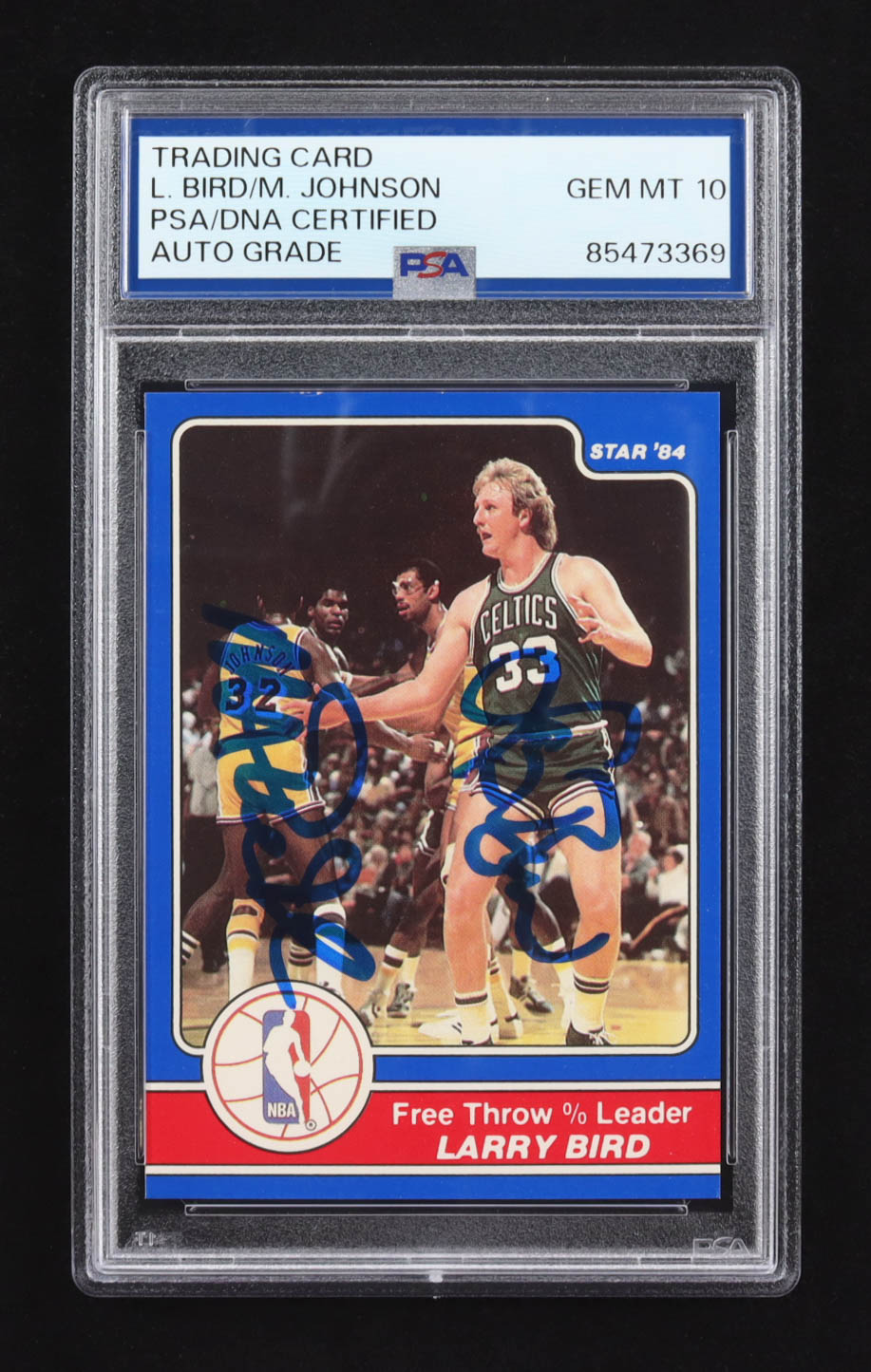 Larry Bird / Magic Johnson Signed 1984 Dual Star CO #15 (PSA | Autograph Graded PSA 10) at PristineAuction.com Larry Bird / Magic Johnson Signed 1984 Dual Star CO #15 (PSA | Autograph Graded PSA 10) at PristineAuction.com