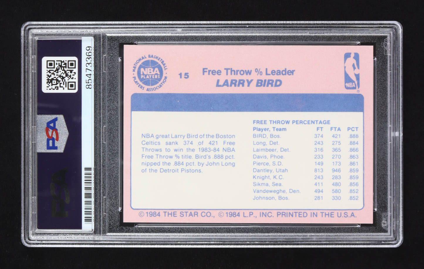 Larry Bird / Magic Johnson Signed 1984 Dual Star CO #15 (PSA | Autograph Graded PSA 10) at PristineAuction.com Larry Bird / Magic Johnson Signed 1984 Dual Star CO #15 (PSA | Autograph Graded PSA 10) at PristineAuction.com