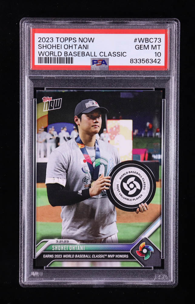 Shohei Ohtani 2023 Topps Now World Baseball Classic #WBC73 (PSA 10) at PristineAuction.com Shohei Ohtani 2023 Topps Now World Baseball Classic #WBC73 (PSA 10) at PristineAuction.com