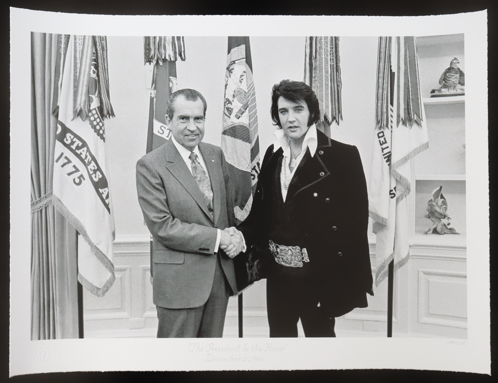 Historical Photo Archive - "The President and the King" 1970 Limited Edition 16x22.5 Fine Art Giclee on Paper # 100 /375 at PristineAuction.com Historical Photo Archive - "The President and the King" 1970 Limited Edition 16x22.5 Fine Art Giclee on Paper # 100 /375 at PristineAuction.com