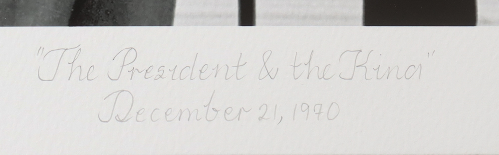 Historical Photo Archive - "The President and the King" 1970 Limited Edition 16x22.5 Fine Art Giclee on Paper # 100 /375 at PristineAuction.com Historical Photo Archive - "The President and the King" 1970 Limited Edition 16x22.5 Fine Art Giclee on Paper # 100 /375 at PristineAuction.com