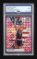 Larry Bird Signed 2019-20 Panini Mosaic Pink #254 (PSA | Autograph Graded PSA 7) at PristineAuction.com