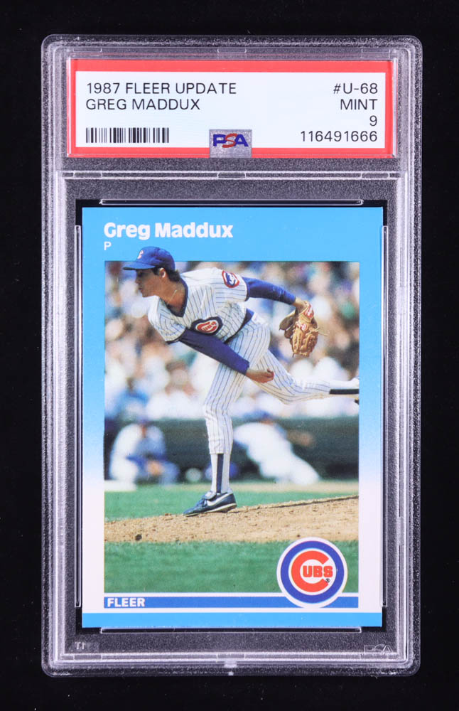 Greg Maddux 1987 Fleer Update #U68 XRC (PSA 9) at PristineAuction.com Greg Maddux 1987 Fleer Update #U68 XRC (PSA 9) at PristineAuction.com