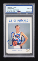 Larry Bird Signed 1992 Olympics Card #9 (PSA | Autograph Graded PSA 9) at PristineAuction.com