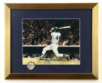 Reggie Jackson Signed Yankees Custom Framed Photo Display With Vintage Yankee Stadium Pin (Beckett) at PristineAuction.com