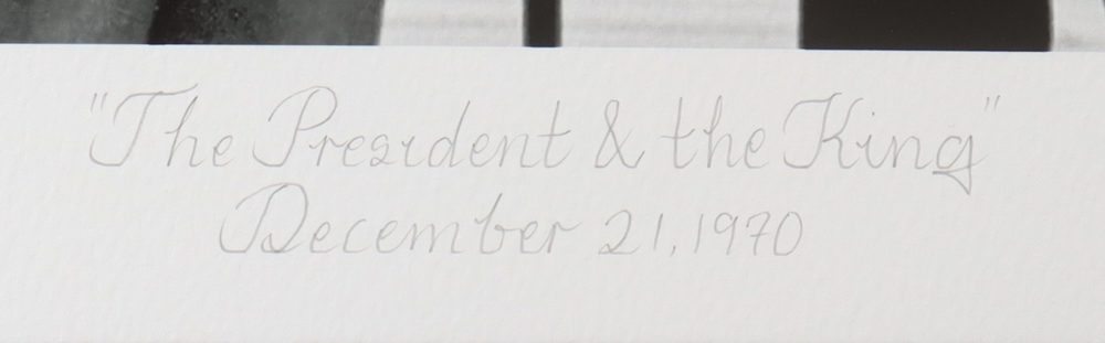Historical Photo Archive - "The President and the King" 1970 Limited Edition 16x22.5 Fine Art Giclee on Paper # 94 /375 at PristineAuction.com Historical Photo Archive - "The President and the King" 1970 Limited Edition 16x22.5 Fine Art Giclee on Paper # 94 /375 at PristineAuction.com