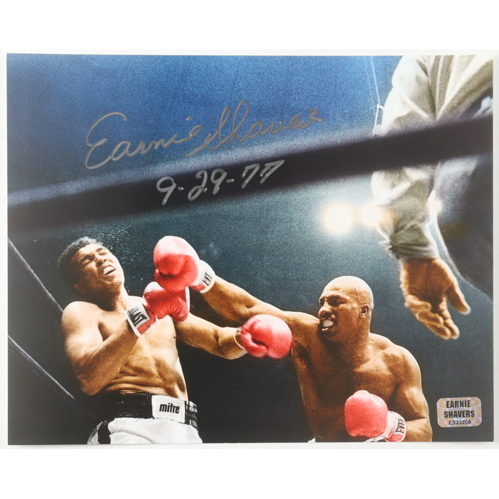Earnie Shavers Signed 8x10 Photo Inscribed "9-29-77" (Shavers) at PristineAuction.com