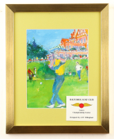 LeRoy Neiman "Arnold Palmer At Baltusrol Golf Club" Custom Framed Art Print with Original Scorecard at PristineAuction.com