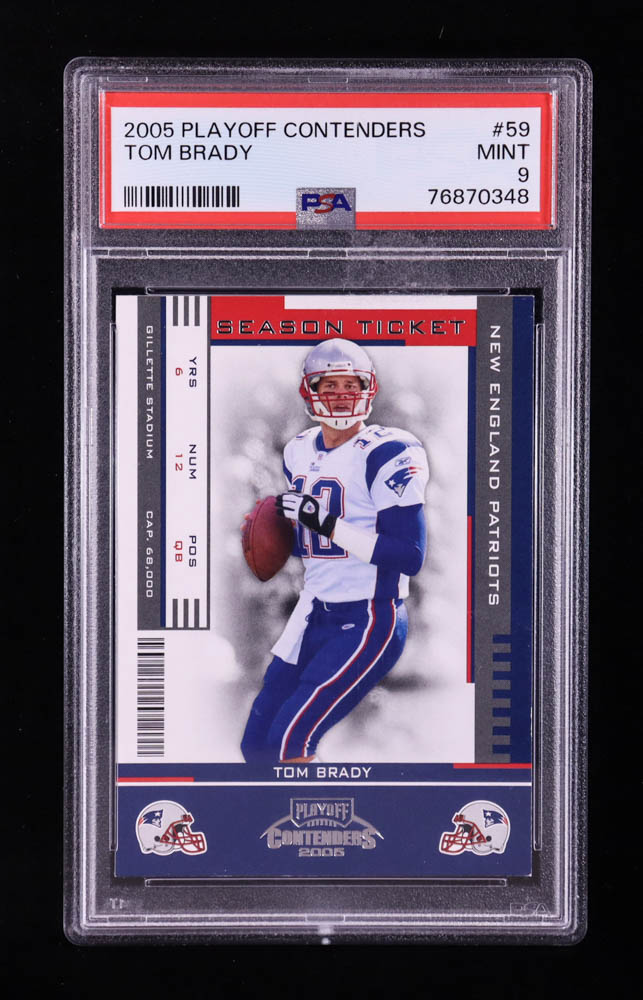 Tom Brady 2005 Playoff Contenders #59 (PSA 9) at PristineAuction.com Tom Brady 2005 Playoff Contenders #59 (PSA 9) at PristineAuction.com