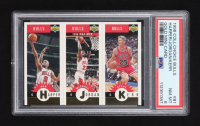 Ron Harper / Michael Jordan / Steve Kerr 1996 Upper Deck Collector's Choice Bulls Gold Mini-Card #B1 (PSA 8) at PristineAuction.com