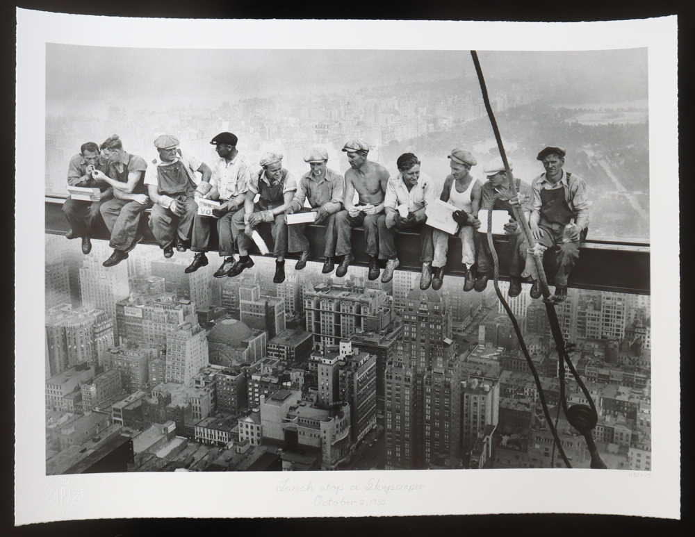 Historical Photo Archive - "Lunch atop a Skyscraper" 1932 Limited Edition 16x22.5 Fine Art Giclee on Paper # 118 /375 at PristineAuction.com Historical Photo Archive - "Lunch atop a Skyscraper" 1932 Limited Edition 16x22.5 Fine Art Giclee on Paper # 118 /375 at PristineAuction.com