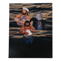 Fred Ottman Signed WWE 16x20 Photo as Tugboat, The Shockmaster & Typhoon with Brand Inscriptions (Authentic Ink) at PristineAuction.com