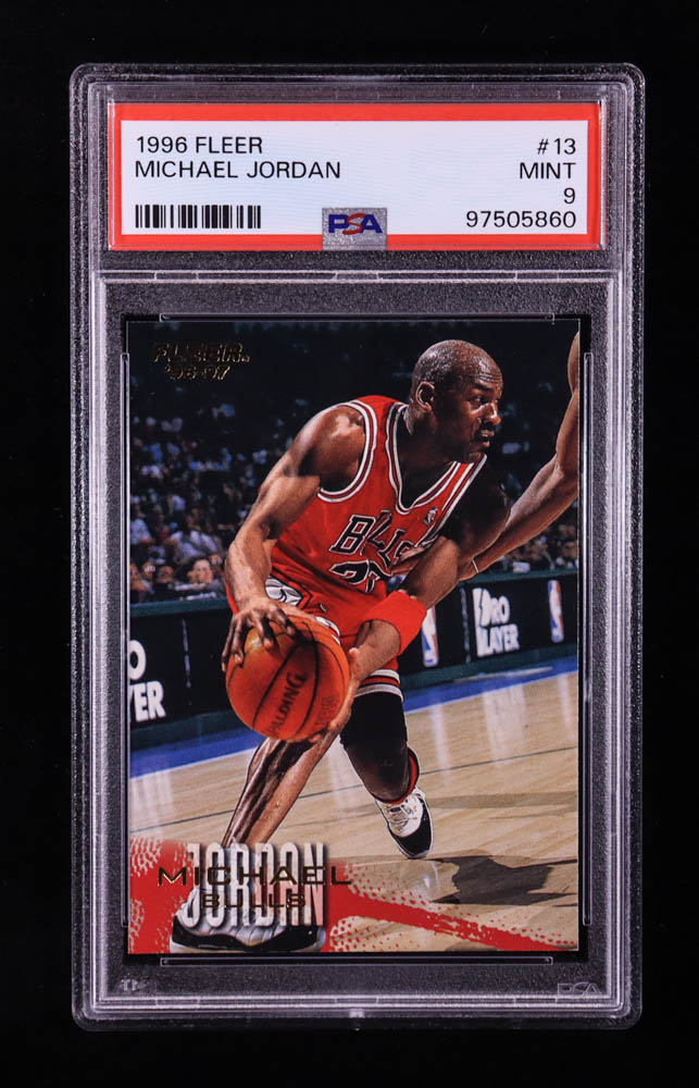 Michael Jordan 1996-97 Fleer #13 (PSA 9) at PristineAuction.com Michael Jordan 1996-97 Fleer #13 (PSA 9) at PristineAuction.com