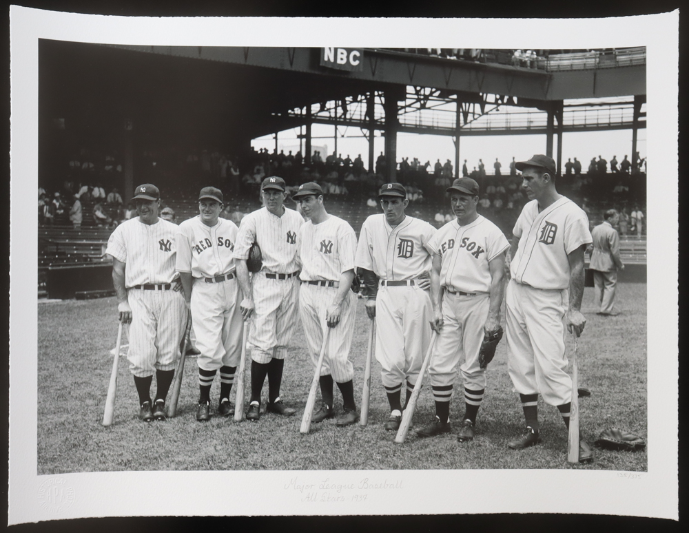 Historical Photo Archive - "Major League Baseball All Stars 1937" with Lou Gehrig, Joe Cronin, Joe DiMaggio, Charlie Gehringer Limited Edition 16x22.5 Fine Art Giclee on Paper # 135 /375 at PristineAuction.com Historical Photo Archive - "Major League Baseball All Stars 1937" with Lou Gehrig, Joe Cronin, Joe DiMaggio, Charlie Gehringer Limited Edition 16x22.5 Fine Art Giclee on Paper # 135 /375 at PristineAuction.com