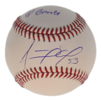 Adolis Garcia Signed OML Baseball Inscribed "El Bombi"  (Beckett) at PristineAuction.com