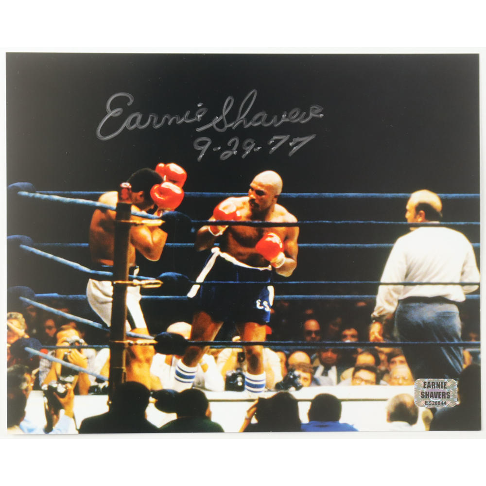 Earnie Shavers Signed 8x10 Photo Inscribed "9-29-77" (Shavers) at PristineAuction.com