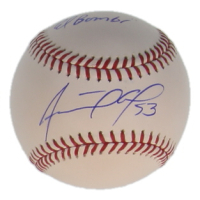 Adolis Garcia Signed OML Baseball Inscribed "El Bombi"  (Beckett) at PristineAuction.com