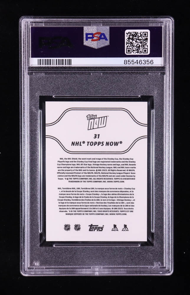 Connor Bedard 2023-24 Topps Now Stickers #31 RC (PSA 9) at PristineAuction.com Connor Bedard 2023-24 Topps Now Stickers #31 RC (PSA 9) at PristineAuction.com