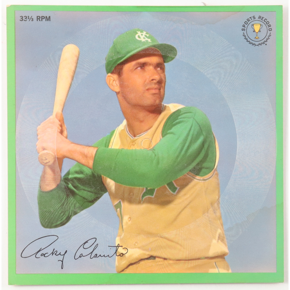Rocky Colavito 1962 Sports Champions Auravision 33 1/3 RPM Vinyl Record Album Backer at PristineAuction.com